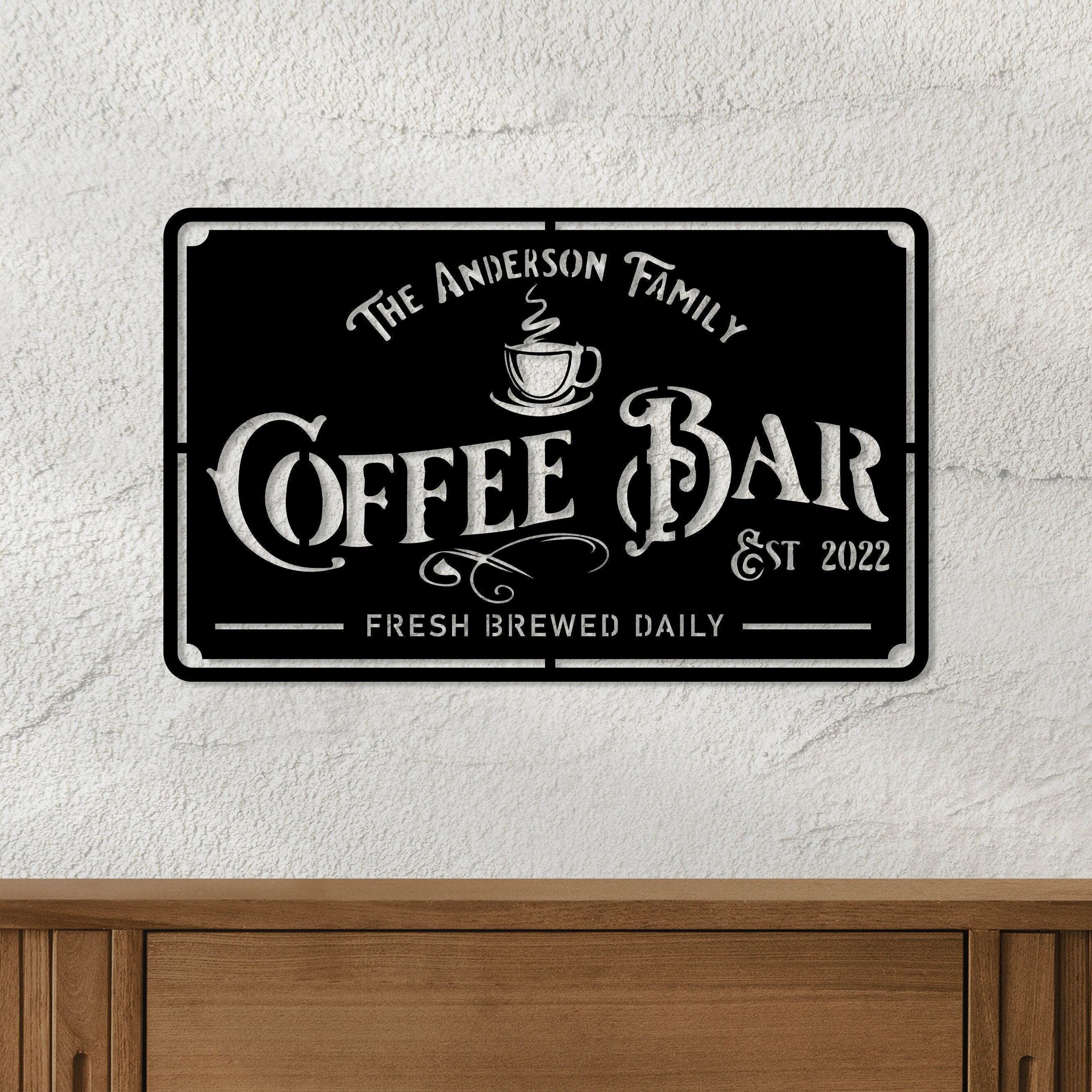 Targa In Metallo Per Cucina 35x16 Cm – Decorazione Da Parete Stile Fattoria, Insegna Per Ristorante, Regalo Per Inaugurazione Casa