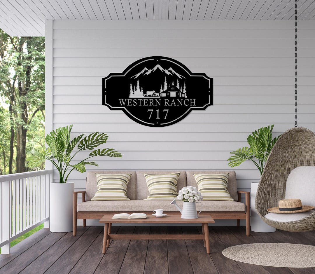 Custom Farm Metal Sign, Personalized Farmhouse Decor, Customized ...