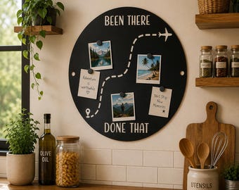 Customizable Metal Magnet Board, Travel Magnets Wall Hang, Personalized Magnet Wall Display, Large Bulletin Organizer, Home Office Wallart