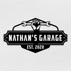 Benutzerdefinierte Metall Garage Schild, personalisierte Garage Wandkunst, Mann Höhle Zeichen, Auto Shop Dekor, Werkzeuge Design Garage hängen, Geschenk für Papa, Outdoor Art