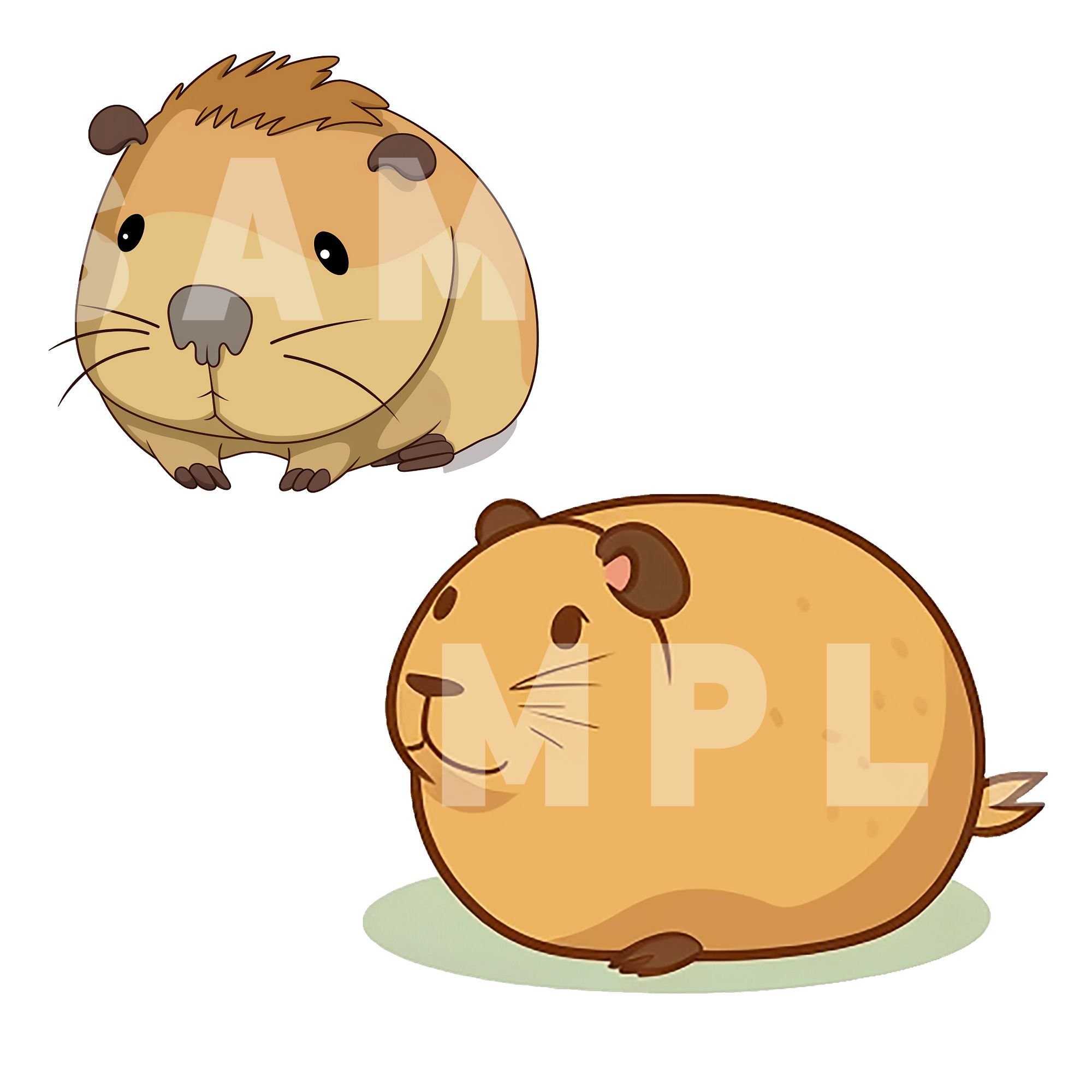 Capybara - Capivara Desenho Kawaii - Free Transparent PNG Clipart