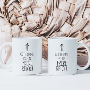 Mug This Man Is A Boring Brother - Personalized Ceramic Mug - Original Gift Idea For Men - Brothers Sisters Boring Birthday