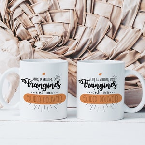 The Best of Sis Mug - Personalized Ceramic Mug - Original Gift Idea for a Sister - Super Powered Women Sisters