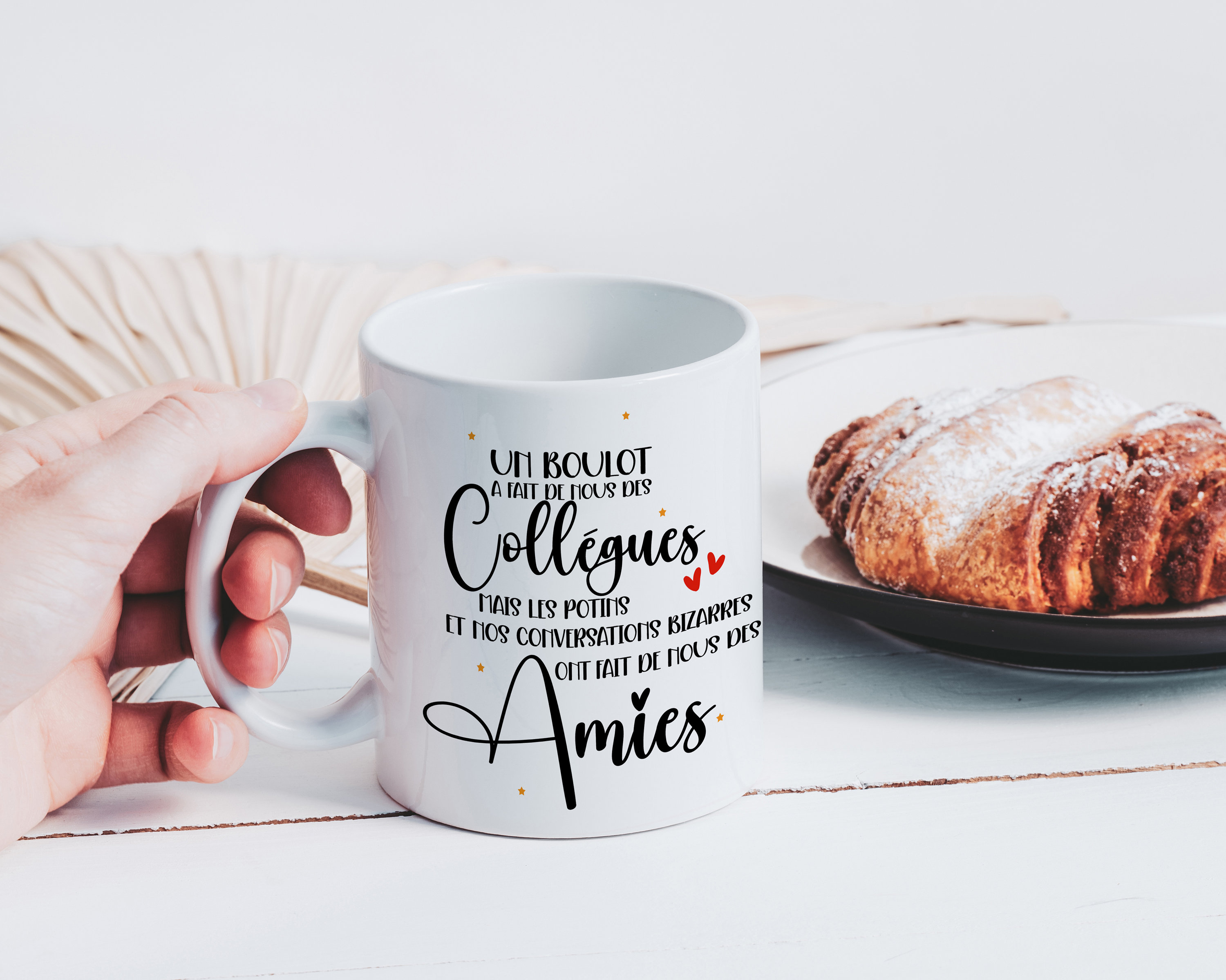 Mug Collègues Amies Tasse en Céramique Amitié Idée Cadeau Originale une