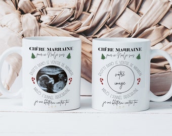 Dear Godmother Mug - Future Godmothers - Ceramic Mug - Christmas Gift Idea Ultrasound Pregnancy Announcement Baby Birth