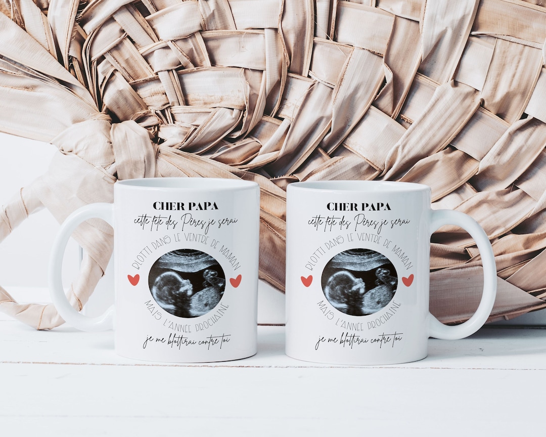 Mug Tasse Cher Papa - Futurs Papas - Tasse en Céramique - Idée Cadeau