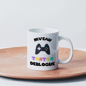 Mug Niveau Tonton Débloqué Tasse en Céramique Idée Cadeau Annonce de Grossesse Naissance Gamer Geek Jeux Vidéos Oncle image 4