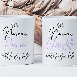 Mug My Nanny is the Most Beautiful - Ceramic Mug - Personalizable First Name Gift Idea - Nursery Daycare