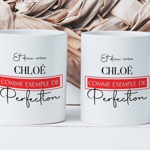 Mug Example of Perfection - Ceramic Cup to Offer - Funny Gift Idea - Customizable First Name