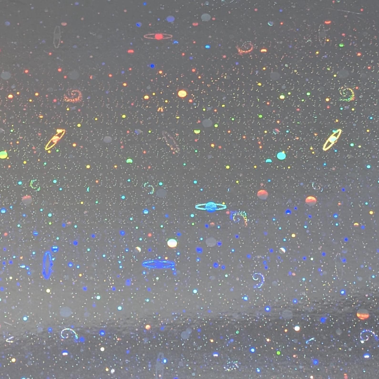Cosmos Foil Holographic Paper: Galaxy Planets Cardstock (10x13