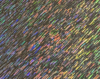 Stardust Static Holographic Foil Paper: Streak Pattern Cardstock (10x13")