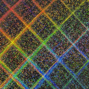 Prismatic Grid Foil Holografiskt papper: 25x33 cm hobbykartong