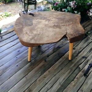 Rustic coffee table, wood coffee table, walnut coffee table, unique coffee table, live edge coffee table, unique decor,  (WG-1096)