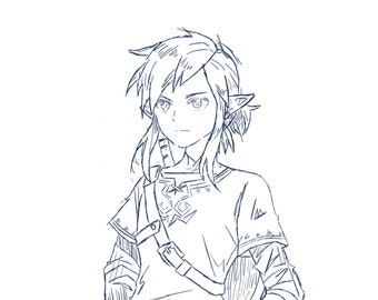 Legende van Zelda downloadbare Art Print | BOTW | Tranen van het Koninkrijk