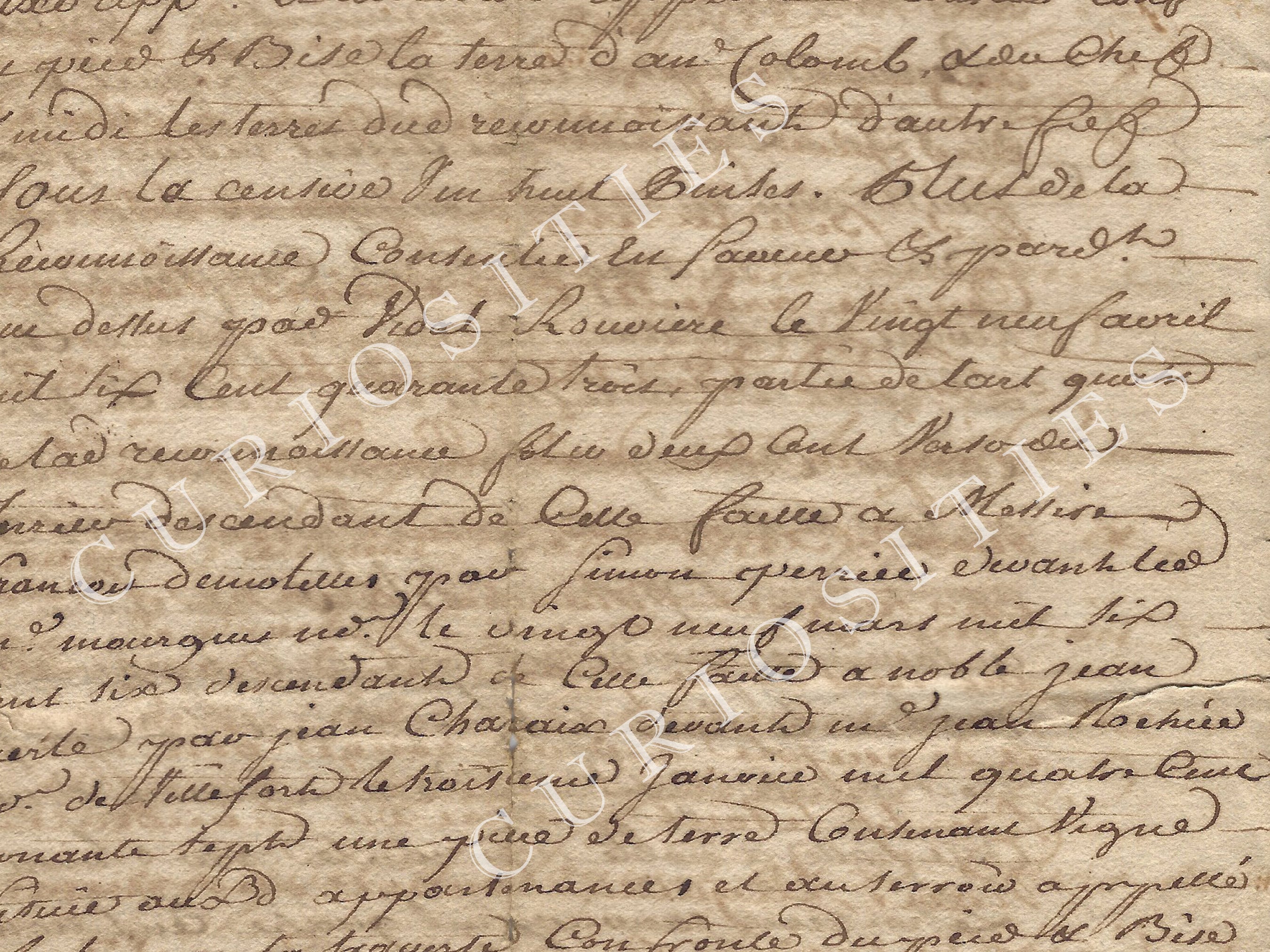 PRINTABLE Ephemera Antique French Letter From 18th Century Handwriting printable-ephemera-antique-french-letter-from-18th-century-handwriting