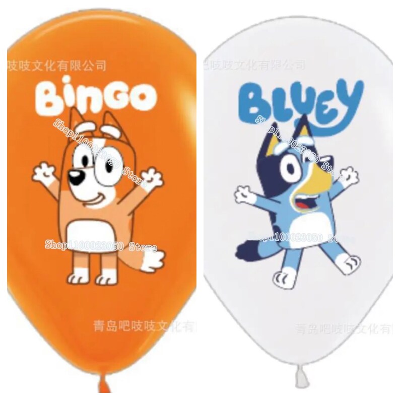 6x Bluey & Bingo Balloons Etsy