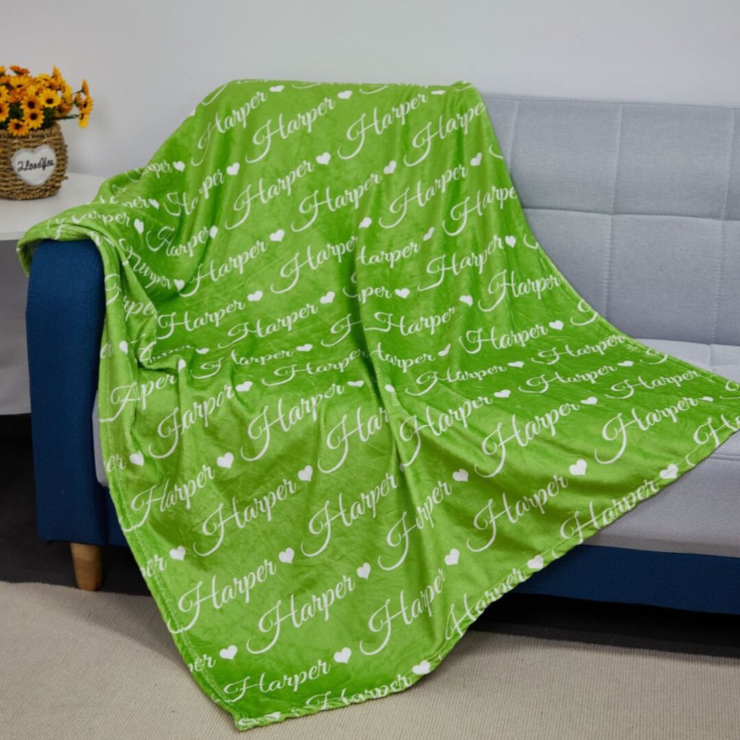 Personalized Name Blanket for Baby/kids/youth/adultcustom Etsy UK