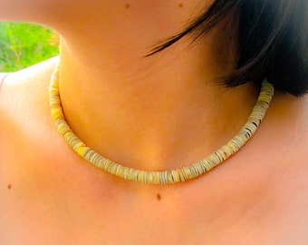 Shell necklace, shell jewelry, shell, choker, necklace, chain
