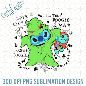 Boogie Stitc Halloween Png, Boogie Man Png, Halloween Horror Png, Cartoon Character Png, Spooky Stitc Png, Spooky Season, Snake Eyes Png