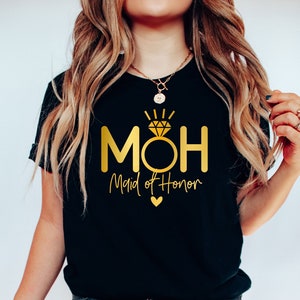 Maid of Honor Shirt, MOH Shirt, Maid of Honor Proposal Tee, Maid Of Honor Gift, Maid Of Honor Gift, Bachelorette Party Shirt, Bridal Party