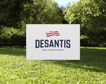 DeSantis 2024 Plastic Yard Sign