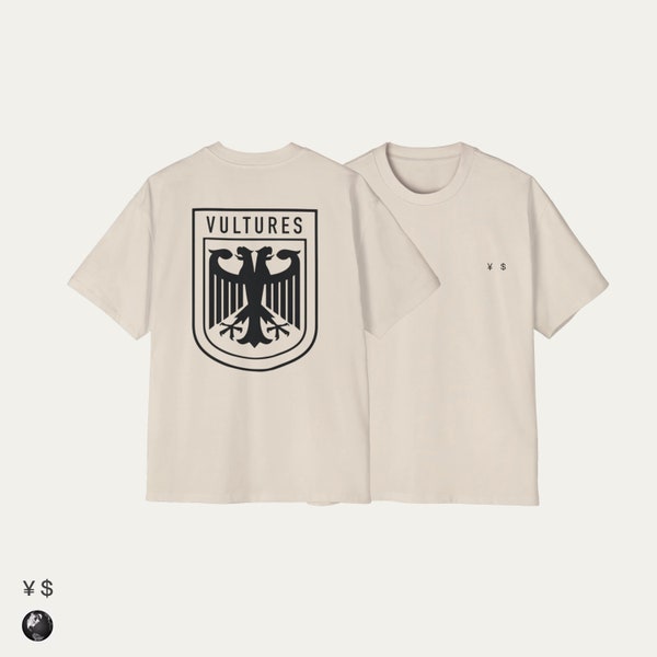 Kanye West & Ty Dolla Zeichen - Geier - Album T-Shirt, Männer schweres übergroßes T-Shirt, Kanye West T-Shirt, Geier Album, Kanye West