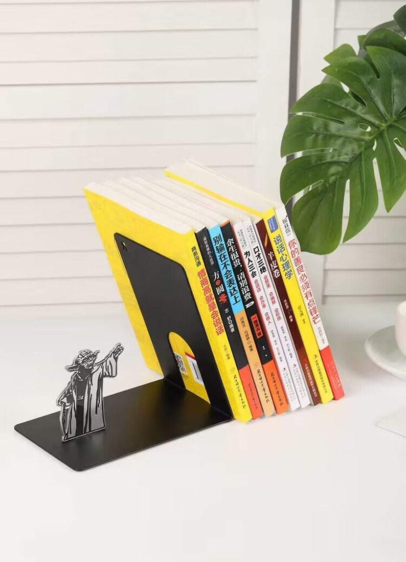 Metal Bookend Cute Bookends Decorative Modern Bookends Anime Etsy