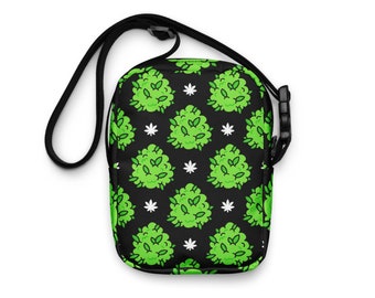 Bolso bandolera accesorios bolso bandolera regalo fumeta Cannabis I Marihuanna High as Fuck IKushISmokeIGanjaIRastafariI 420 regalo