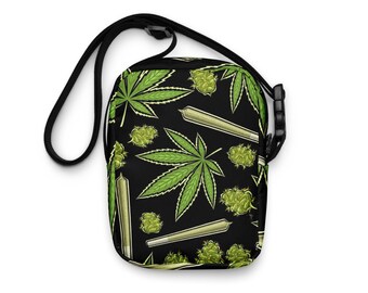 Borsa a tracolla borsa a tracolla accessori regalo stoner Cannabis I Marihuanna Joint Mix IKushISmokeIGanjaIRastafariI 420 regalo