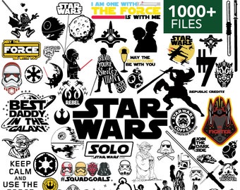 Star Wars Svg, Starwars Svg Bundle,  Star Wars Png,  Svg Files For Cricut, Svg For Cricut, Instant Download, Digital Files