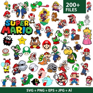 Super Mario svg, Mario svg-Dateien für Cricut, Mario Familie svg-Dateien, Mario svg Bundle, Mario Png, digitale Dateien, Instant Download