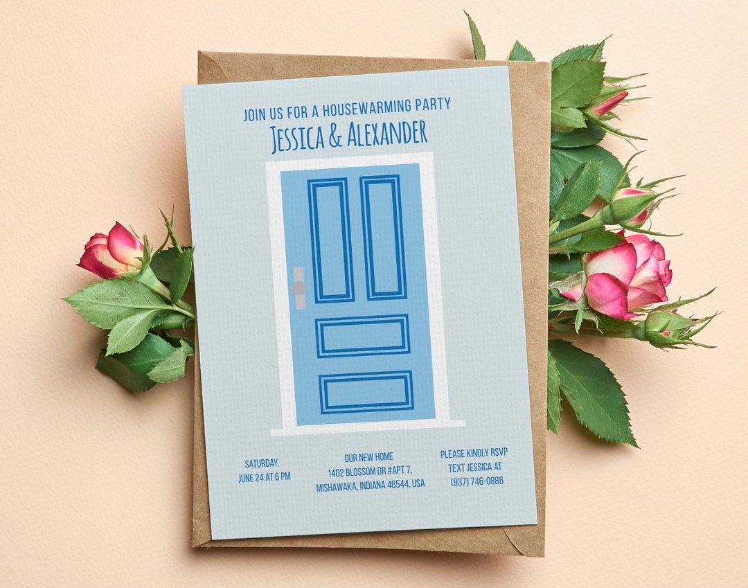 Editable Housewarming Party Invitation Printable Template Corjl, Modern