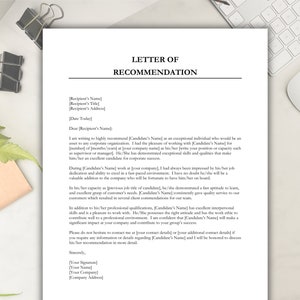 Carta de recomendación personal, carta de recomendación para alguien que ingresa a un empleo corporativo, cartas de referencia