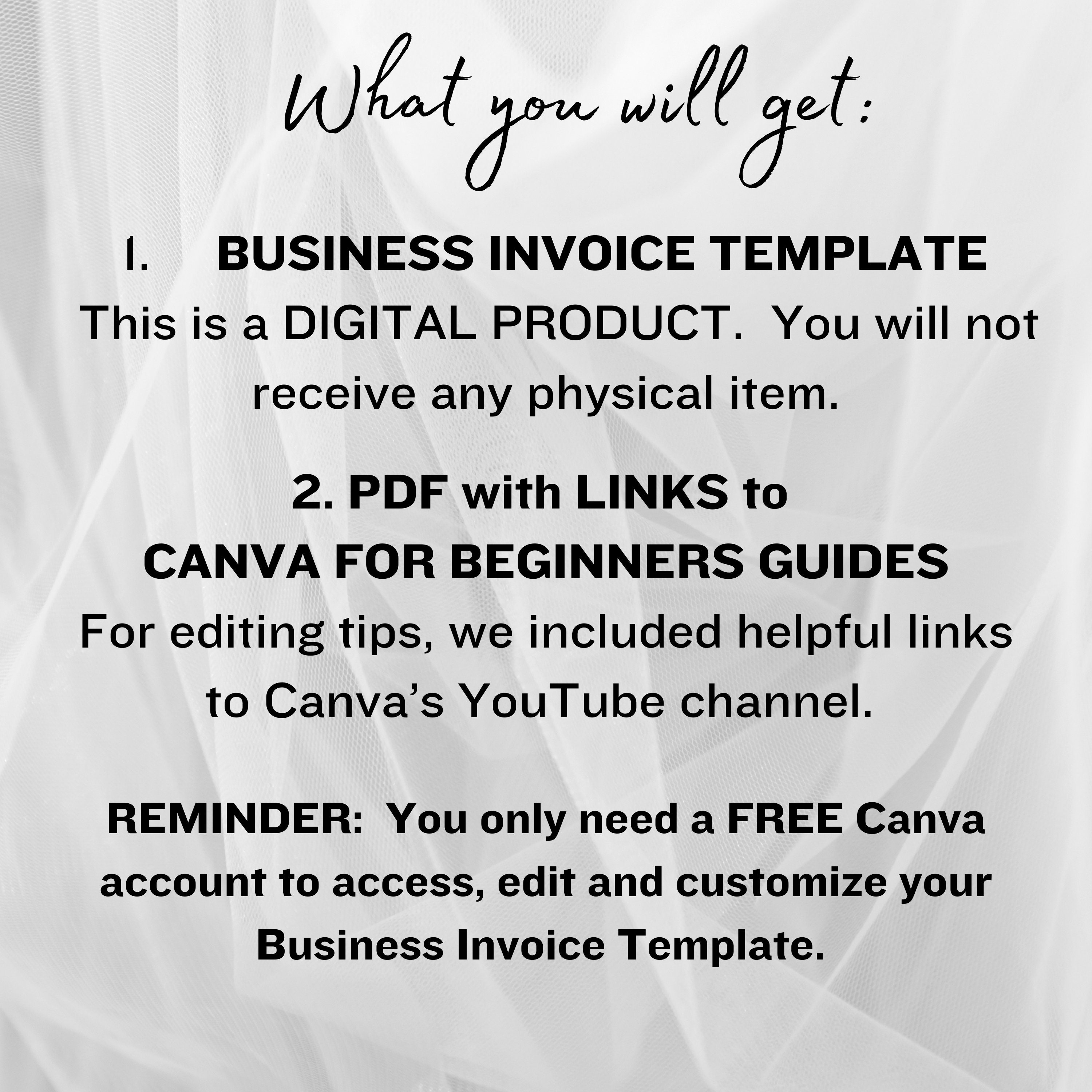 Invoice Template Download Canva Invoice Template Business Etsy UK