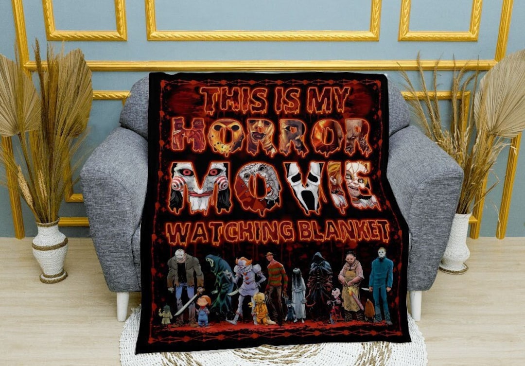 This is My Horror Movie Watching Blanket Ghost Face Blanket Etsy