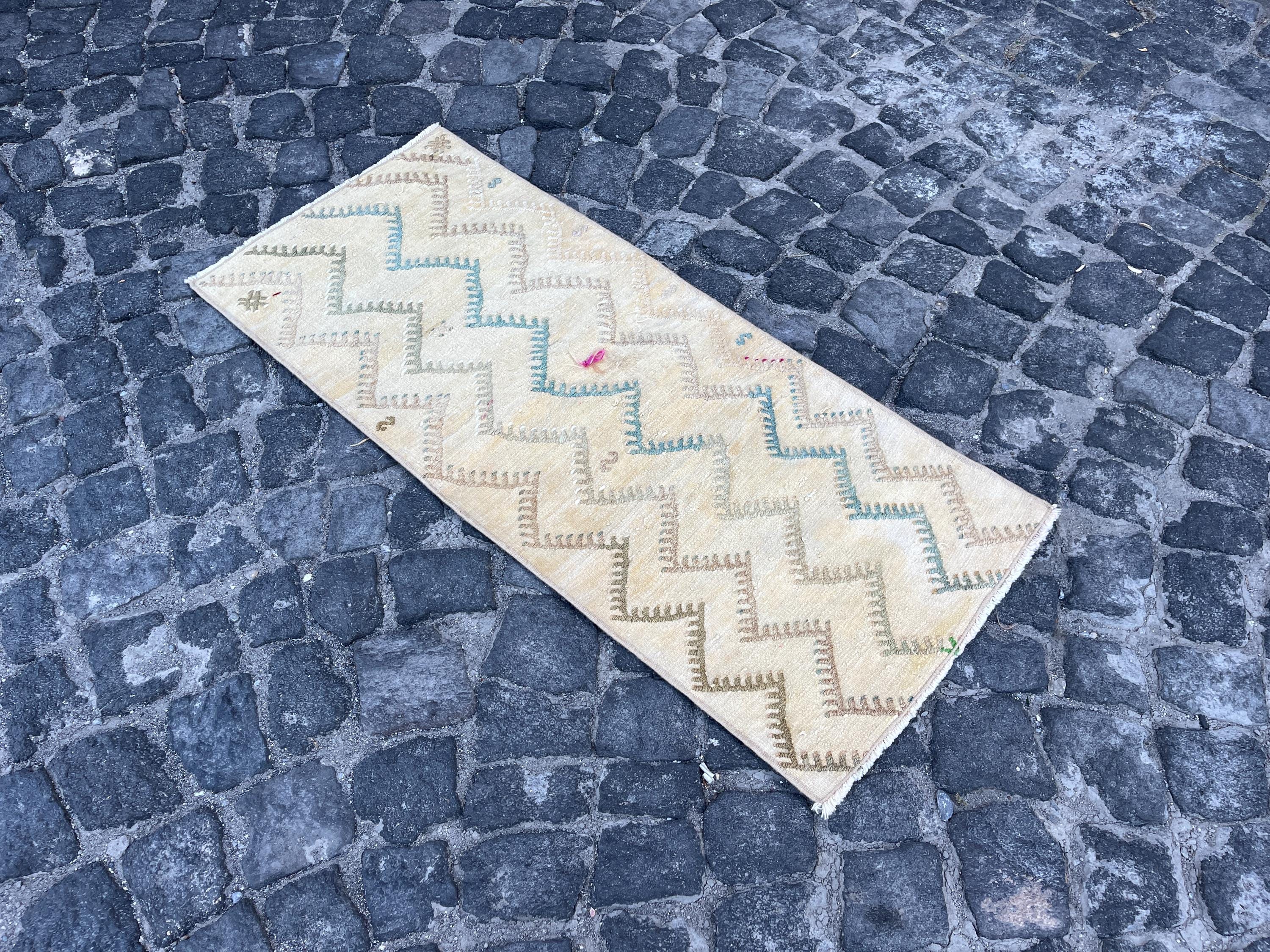 kilim rug, 1.6x3.6 accent rug, turkish rug, handwoven bath rug, aztec rug, rustic rug, flatweave rug, indian rug, carpet