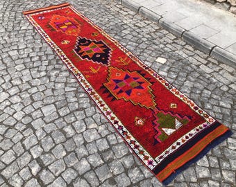 turkish rug 2.8x11.6 runner rug, natural rug, carpet, neutral rug, tribal rug, mexican rug, decorative rug, indian rug, wool rug