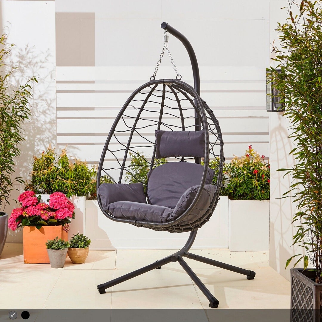 Egg Chair Garden Egg Chair Swing Garden Patio Hanging Seat Etsy UK