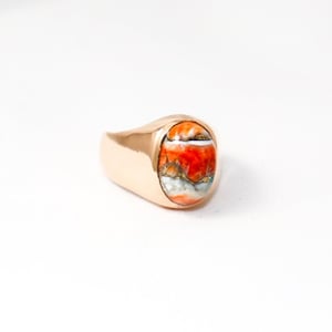 Copper Turquoise Ring, Copper Ring, Men&#39;s Ring, Gemstone Ring, Signet Ring, Ovel Cut Ring, Gift Ring, Gift For Him, Turquoise Ring