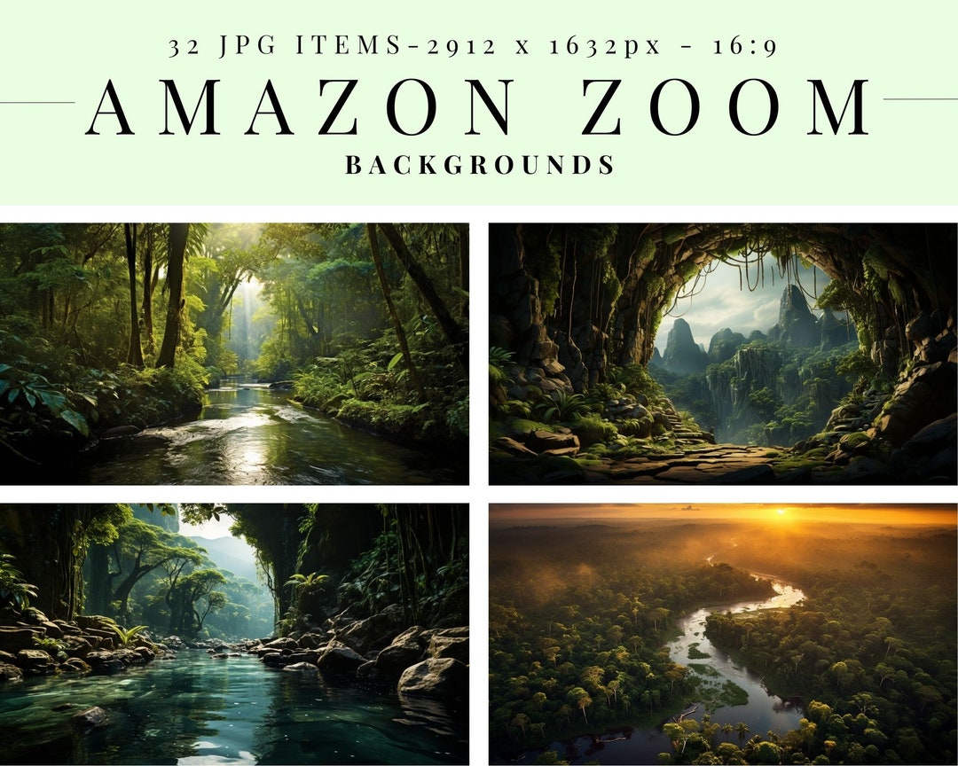 32 Amazon Rainforest Zoom Backgrounds Microsoft Teams Etsy