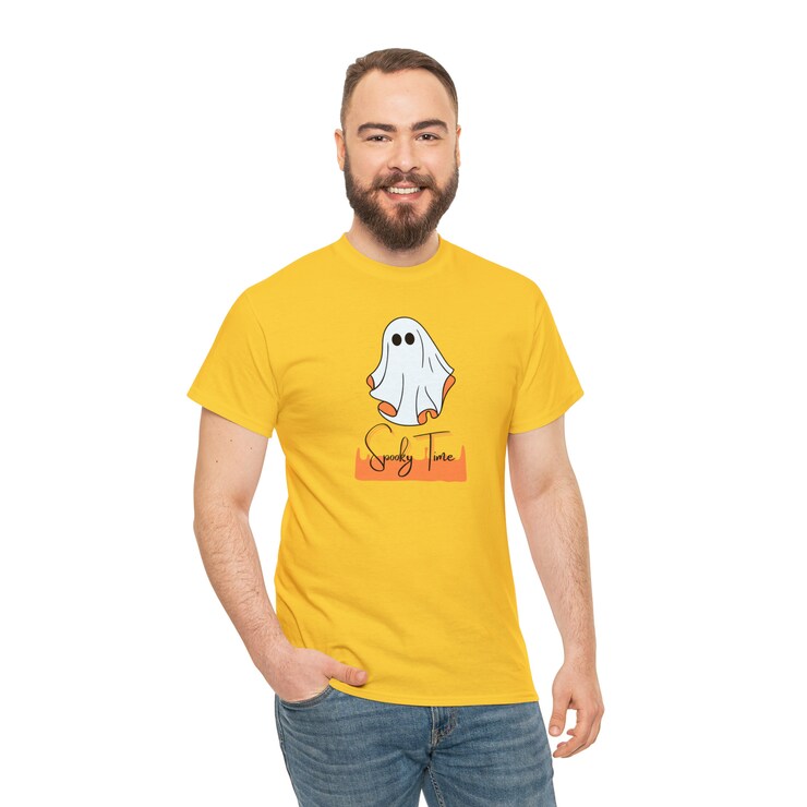 Unisex Spooky Time Halloween Tshirt, Cute Ghostface Tee Shirt, Cool Halloween T-Shirt, Spooky Vibes Shirt, Halloween 2023 Tee, Ghost Shirt