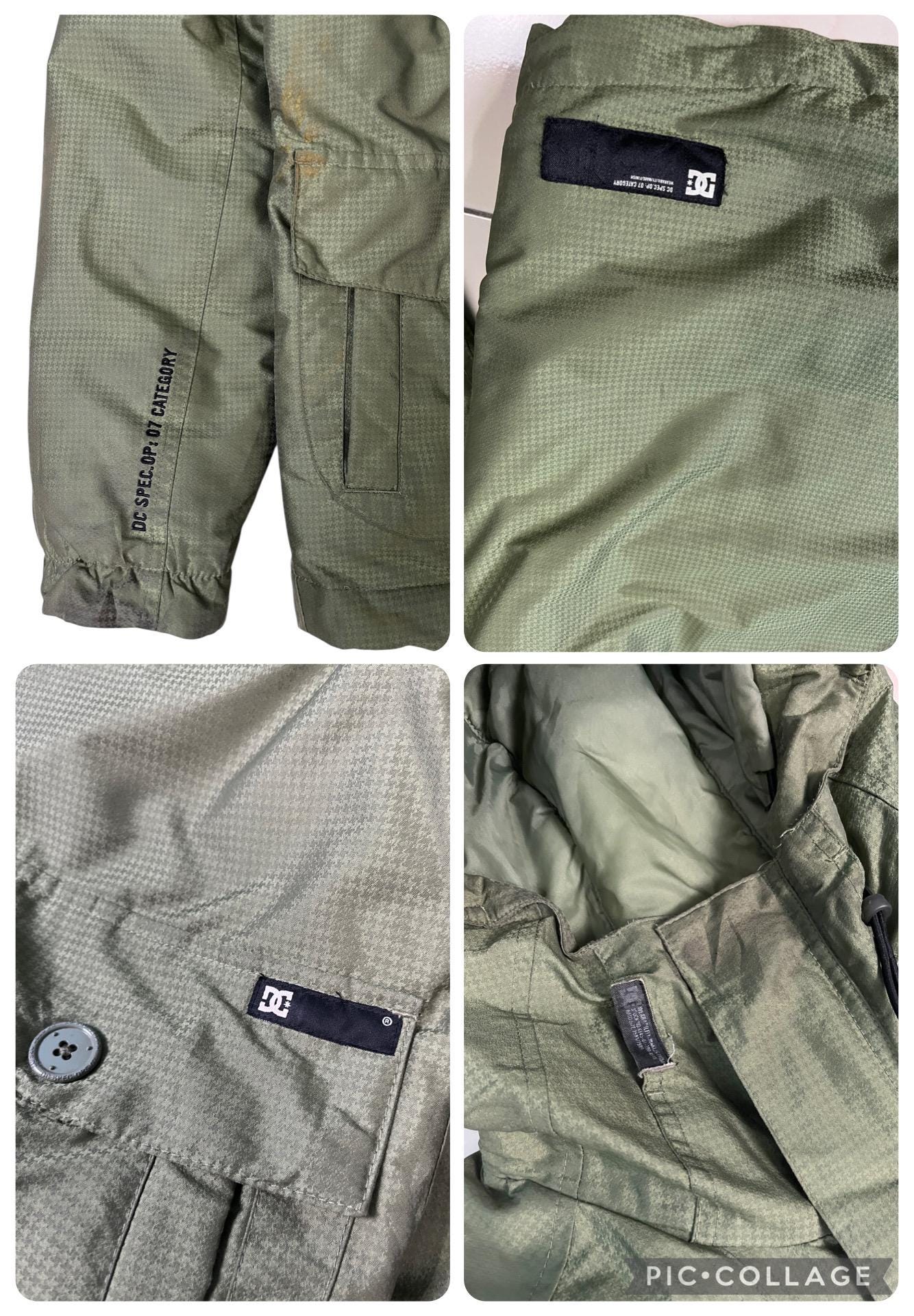 DC Shoe Co USA Tactical Parka Utility Army Green Medium Size Long 