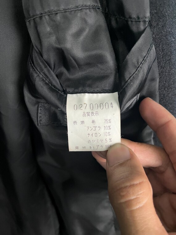 5351 Pour Les Hommes Wool Long Coat Black Winter Coat Jacket