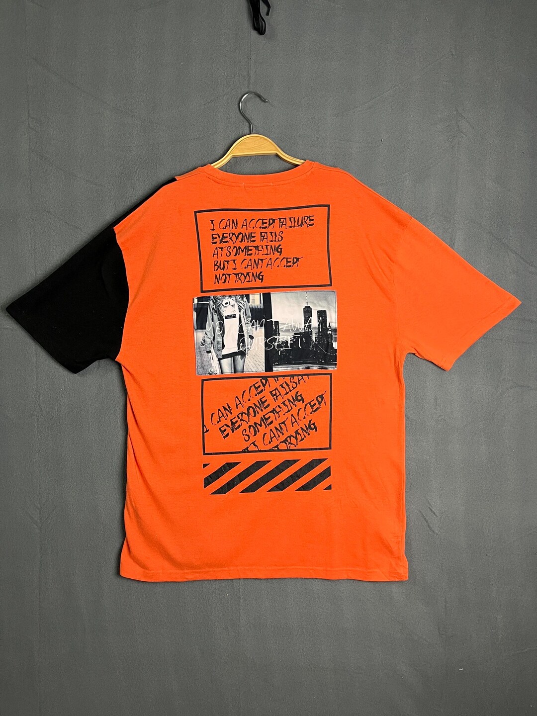 In the Attic Homme A.T.C Poetic Orange Tshirts Poem Tee - Etsy