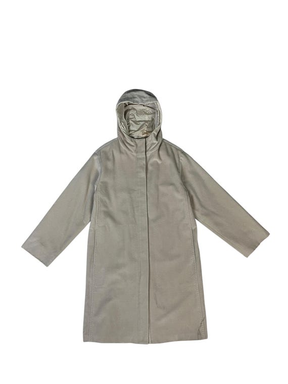 ジャケット・アウター made in italy MaxMara long coat el Max Mara S' Made in Italy Zip up Long Coat Wool Hooded