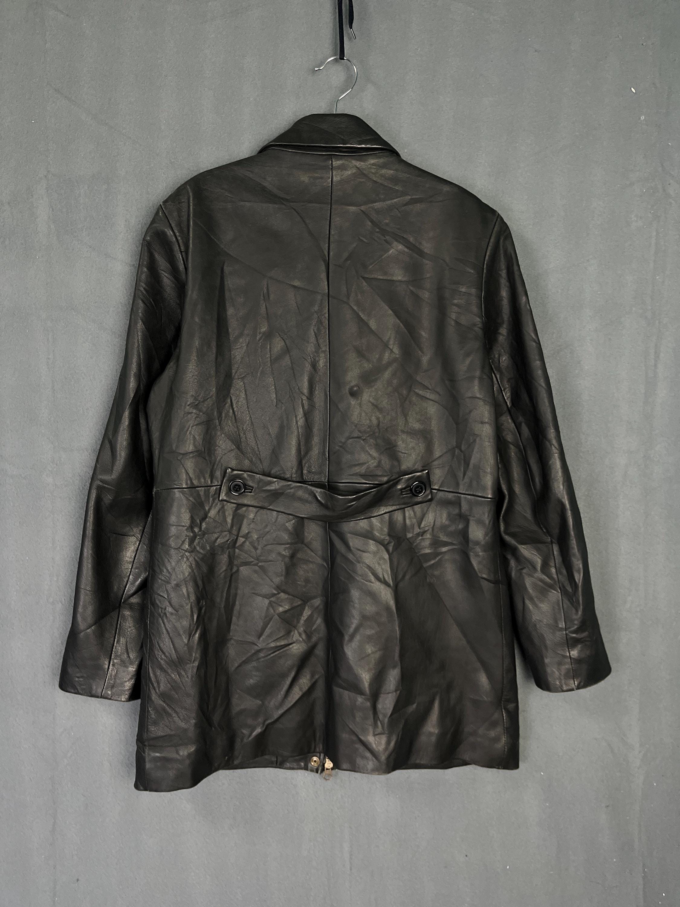 Vintage Gap Black Genuine Leather Zip up Jacket - Etsy