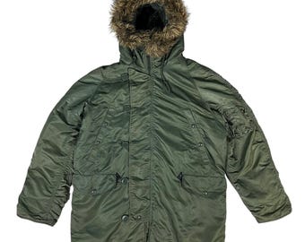 Y2k Alpha Industries Fur Hoodie Bomber Jacket Army Jacket - Etsy