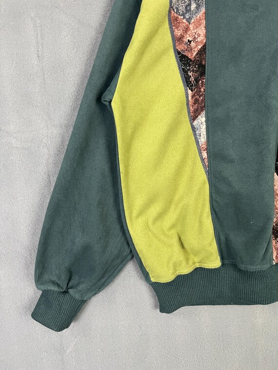 Rudolph Valentino Patchwork Nice Pattern Fleece S… - image 4