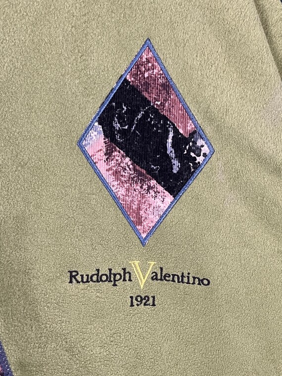 Rudolph Valentino Patchwork Nice Pattern Fleece S… - image 7