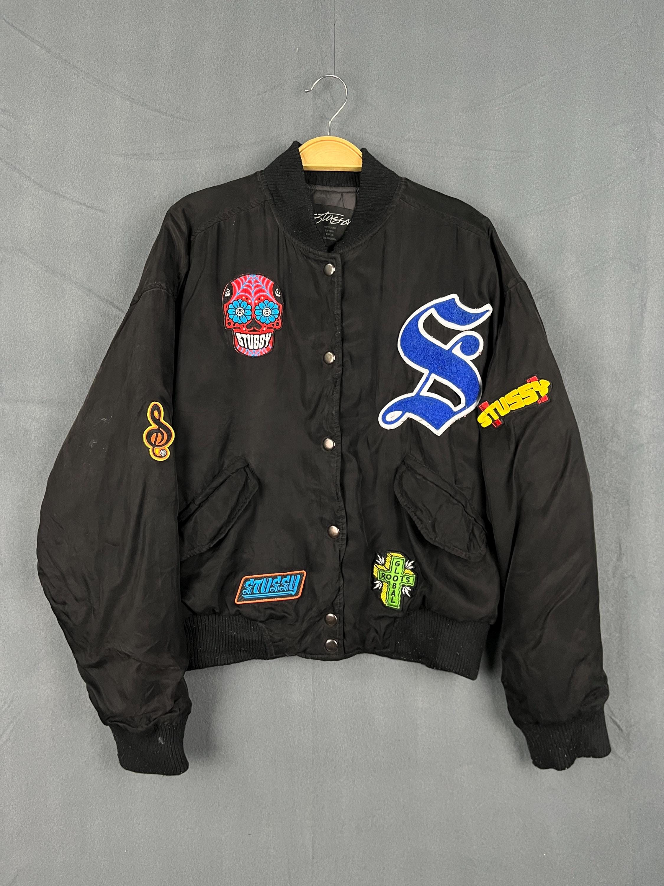 トップス Old Stussy Logo Patch Sweat Cardigan XL Stussy Patch - Etsy